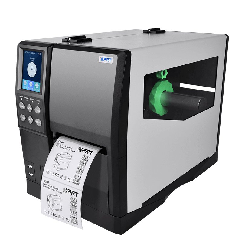 iX4P 4-Zoll-industrieller Barcode-Drucker mit Farb-Touch-Anzeige [203/300/600dpi, 450m/600 Band]