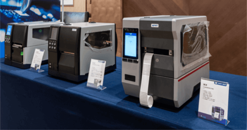 Industrial Barcodedrucker on display