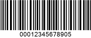 ITF (Interleaved 2 von 5) barcode example